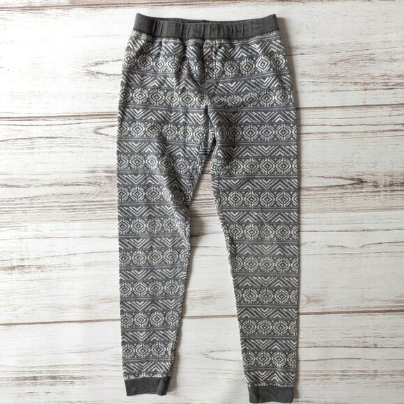 American Eagle Gray and White Patterned Sleep Leggings sz Small - Picture 1 of 5